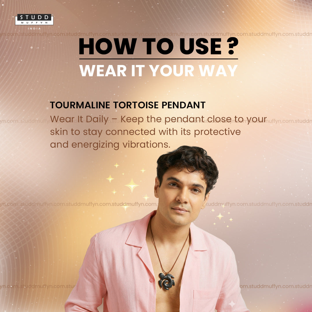 Tourmaline Tortoise Pendant