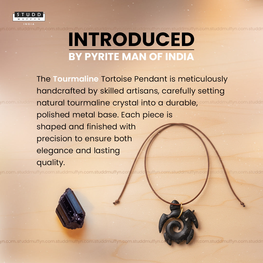 Tourmaline Tortoise Pendant