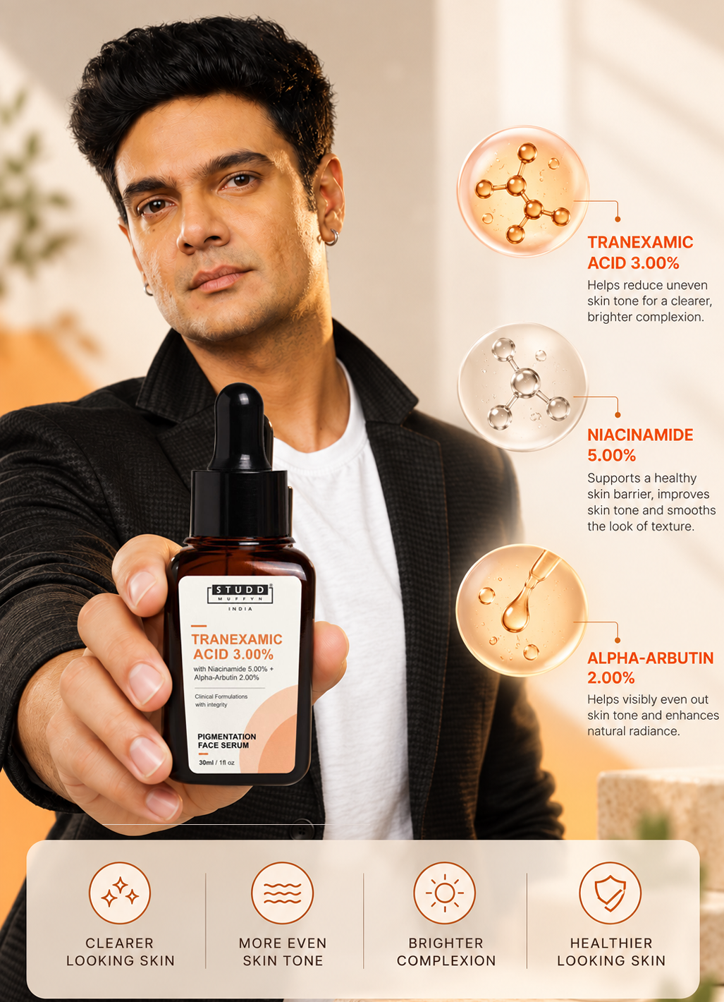 Tranexamic Acid 3% Pigmentation Face Serum (30ml)