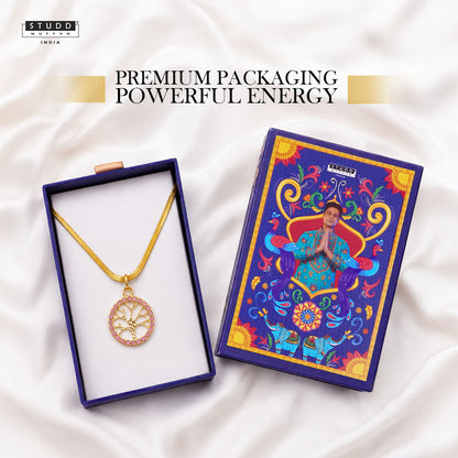 Tree of Life Pendant - 24K Gold Plated [ With Velore Snake Chain]