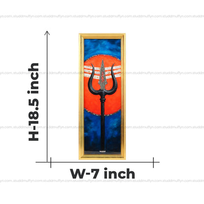 Divine Trishul Pyrite Frame