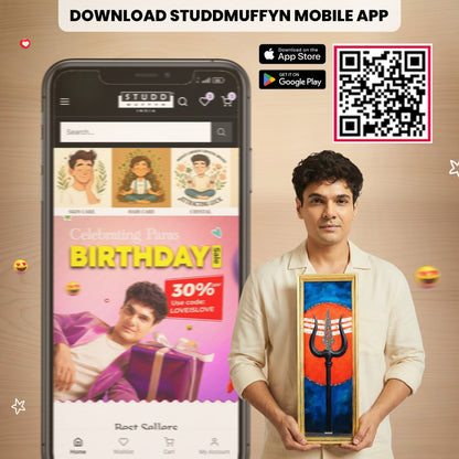 Divine Trishul Pyrite Frame