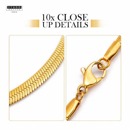 VELORE Snake Chain – 18K Gold Tone Plated