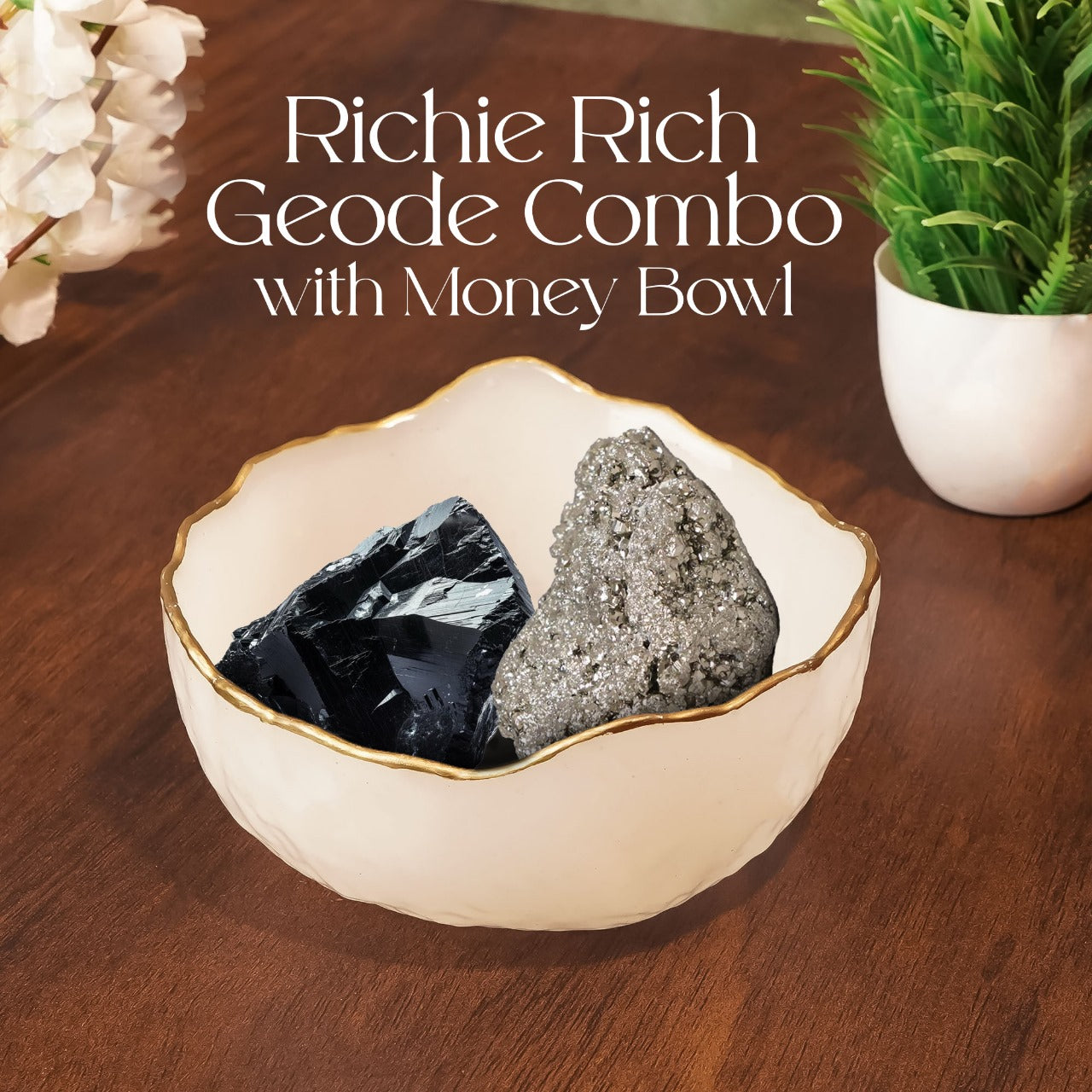 Richie Rich Geode Combo With Money Bowl