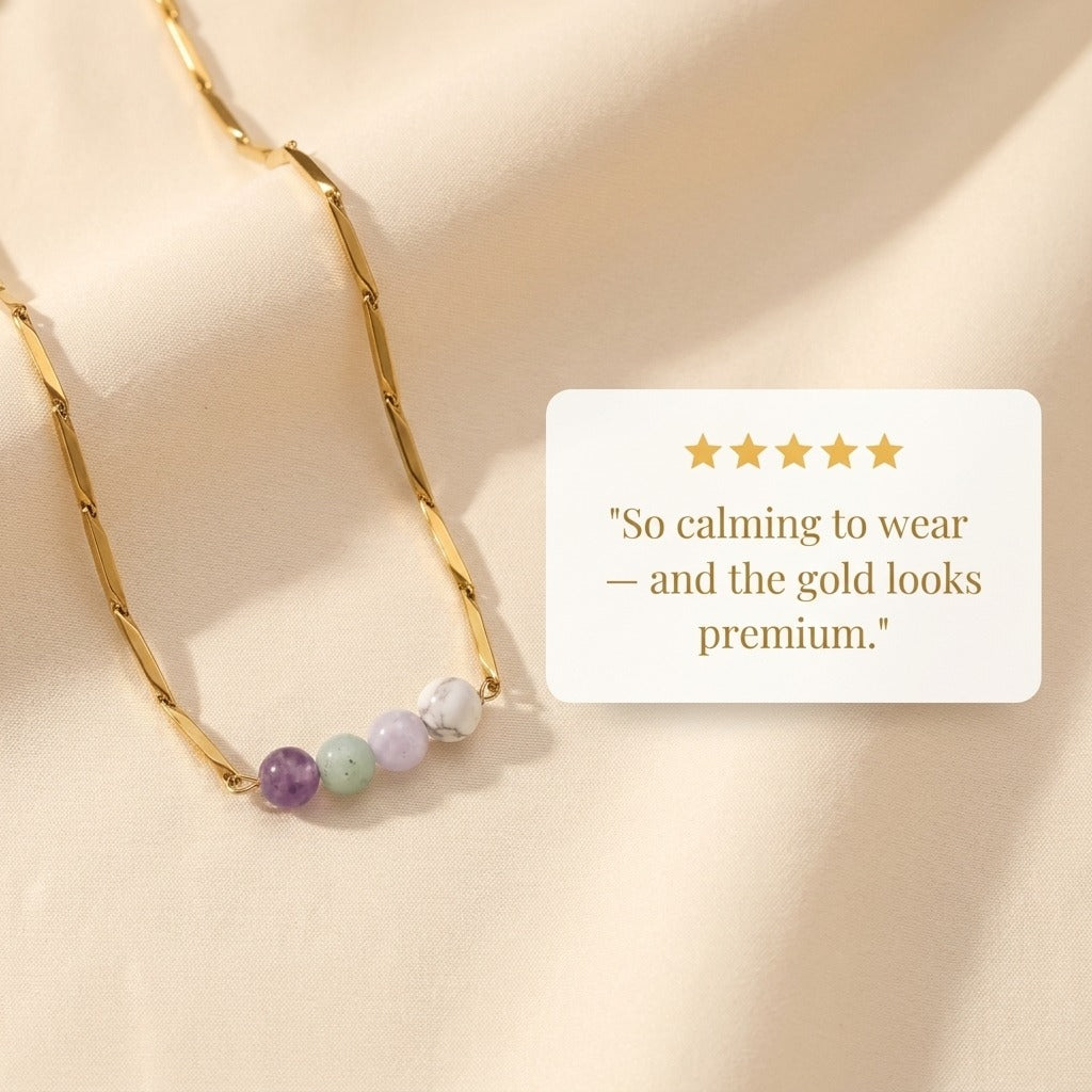 Anxiety Free Rice 24K Gold-Toned Chain
