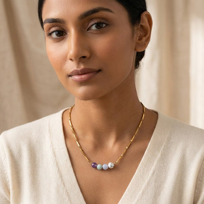 Anxiety Free Rice 24K Gold-Toned Chain