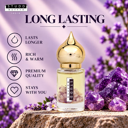 Amethyst Aura Attar | Crystal-Infused Luxury Fragrance