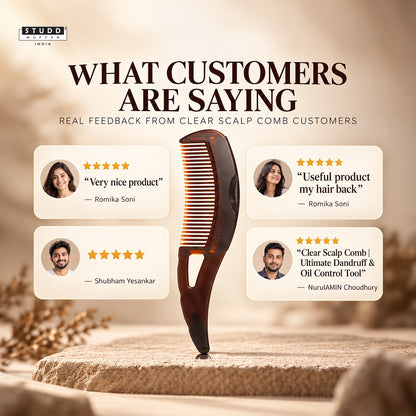 Clear Scalp Comb | Ultimate Dandruff & Oil Control Tool