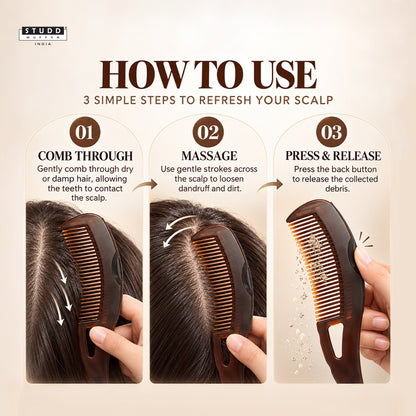 Clear Scalp Comb | Ultimate Dandruff & Oil Control Tool