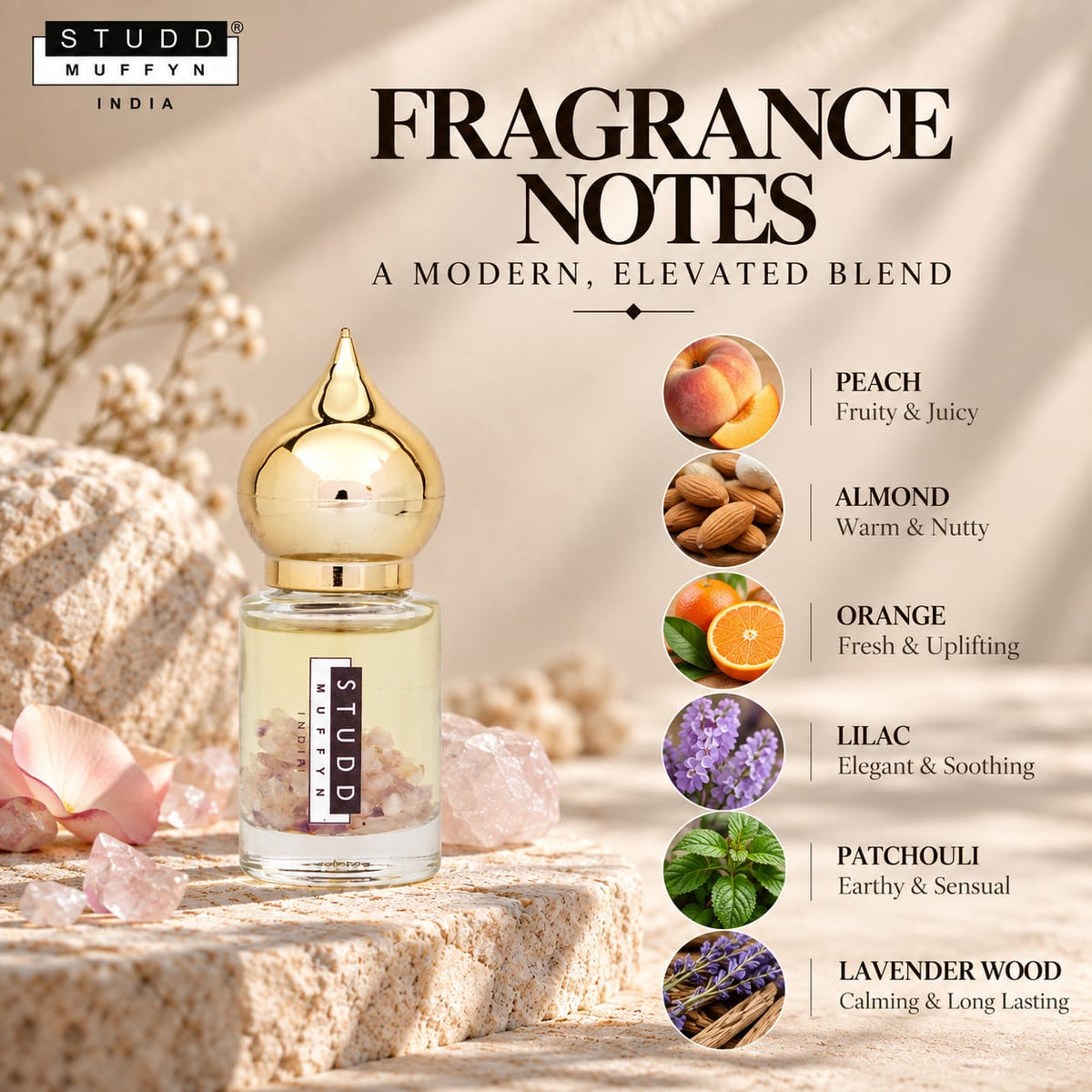 Rose Aura Attar — Crystal Infused