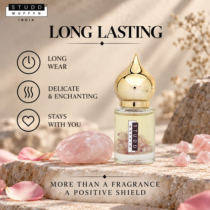 Rose Aura Attar — Crystal Infused