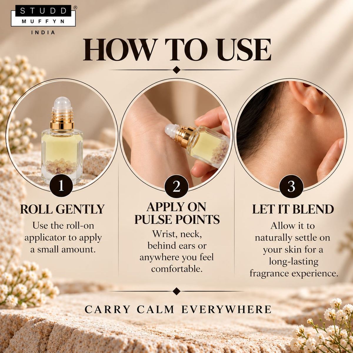 Rose Aura Attar – Crystal Infused Roll-On
