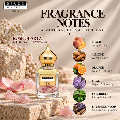 Rose Aura Attar – Crystal Infused Roll-On
