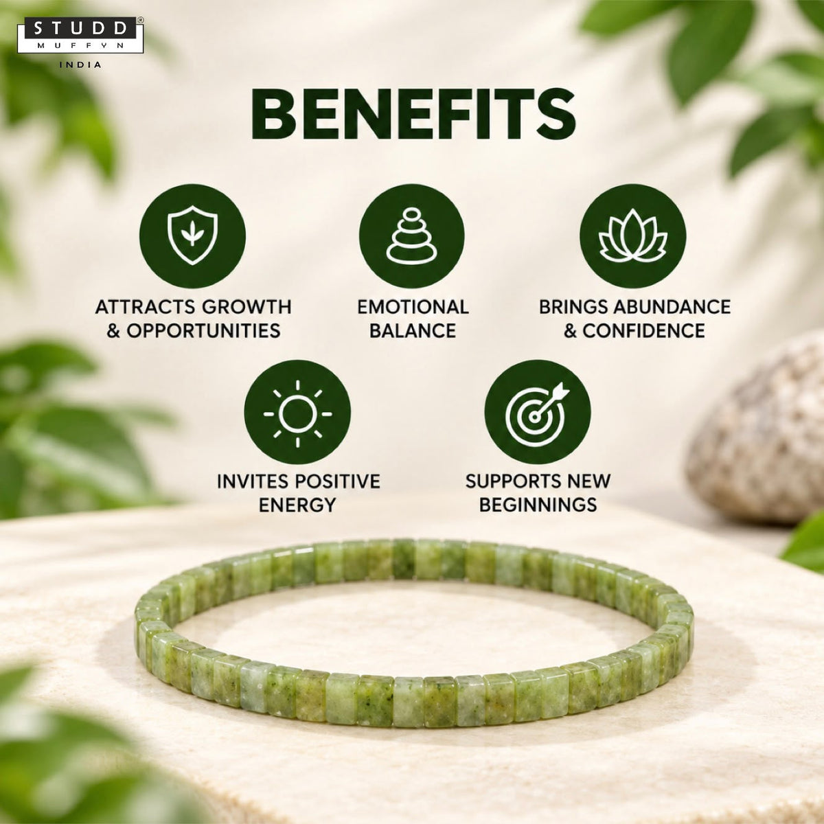 Green Aventurine Sleek Bracelet