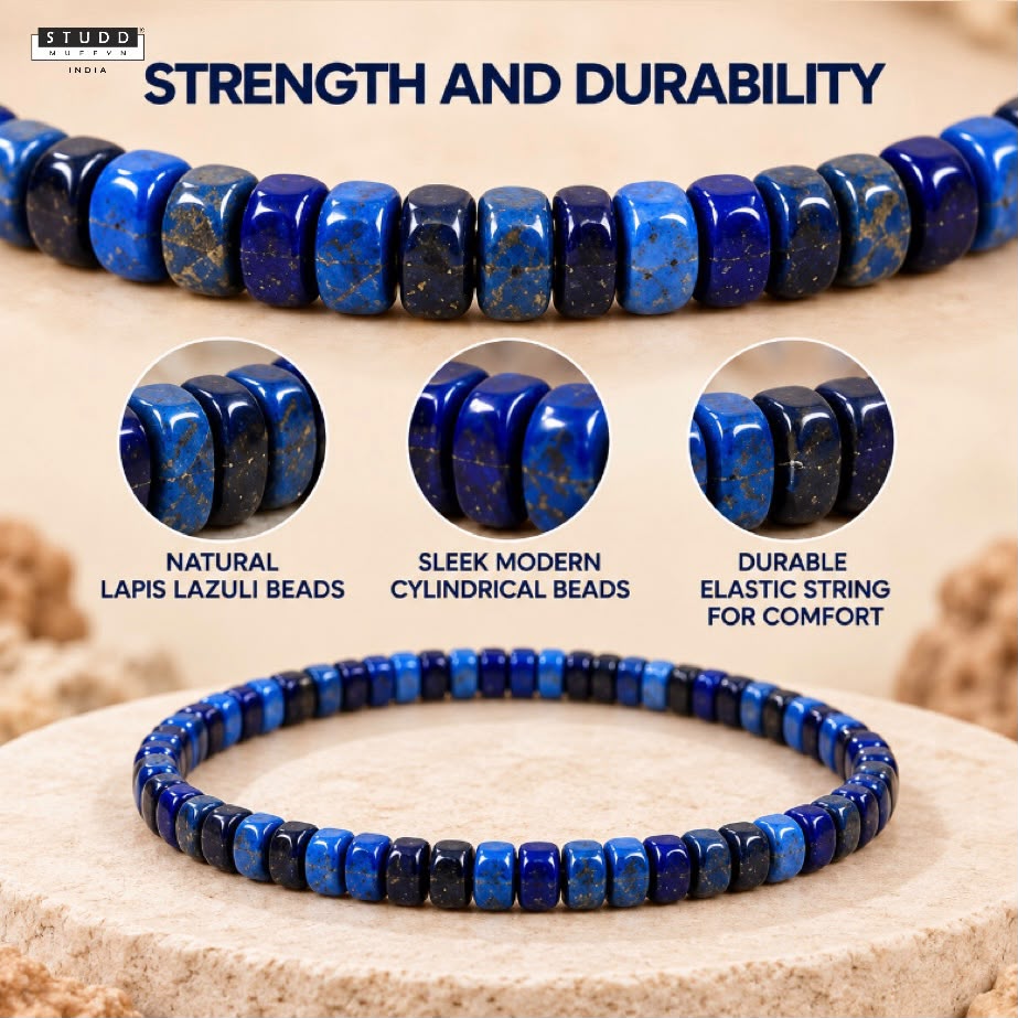Lapis Lazuli Tila Bracelet