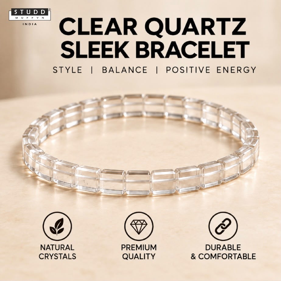 Clear Quartz Sleek Bracelet