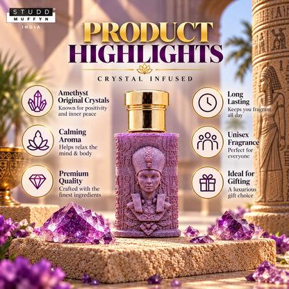 Amethyst Queen Crystal Infused Attar – 6 ml