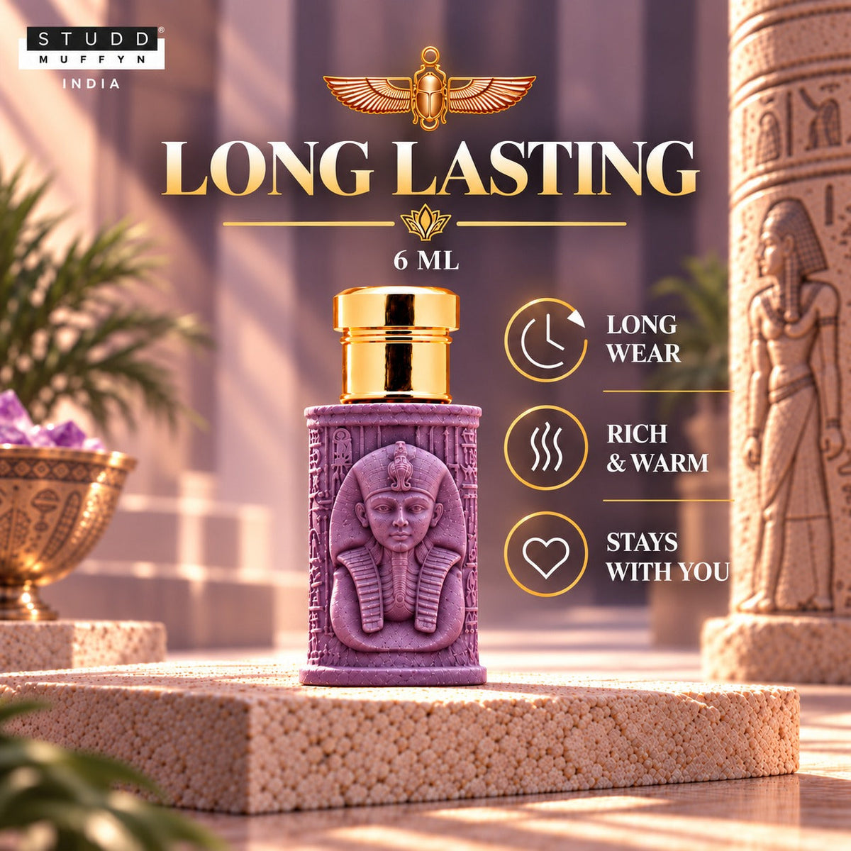 Amethyst King Crystal Infused Attar – 6 ml