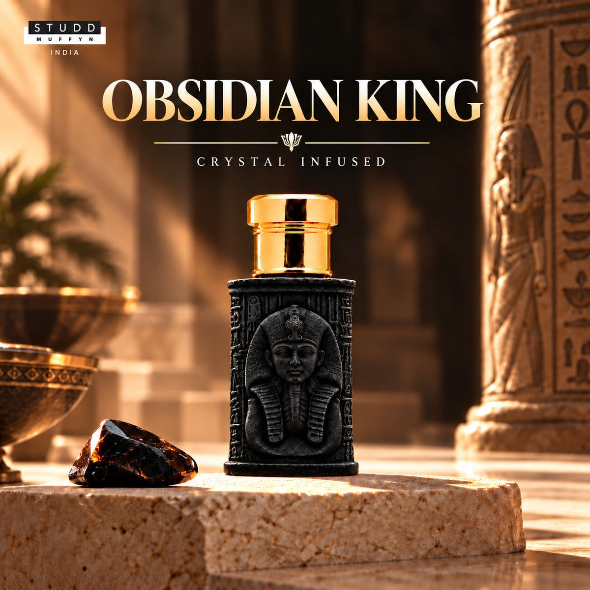Obsidian King Crystal Infused Attar – 6 ml