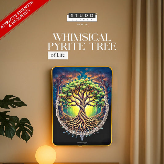 Whimsical Pyrite Tree of Life Plate [ Rectangle Plate ]