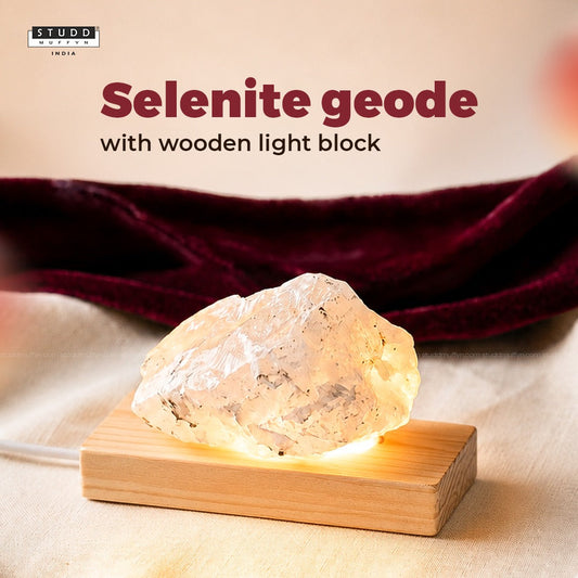 Selenite manifestation lamp
