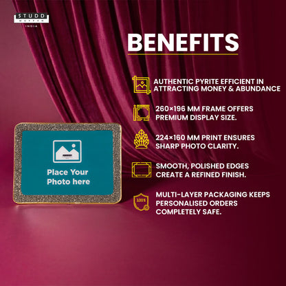 Personalised Crystal Pyrite Photo Frame