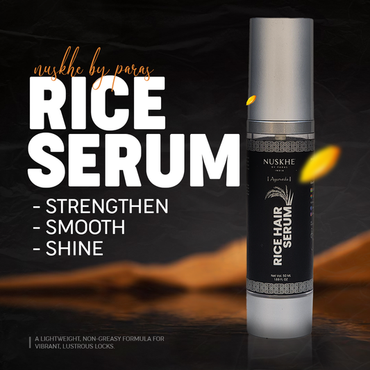 Nuskhe By Paras Ayurvedic Rice Hair Serum | Smooth, Shine & Strengthen
