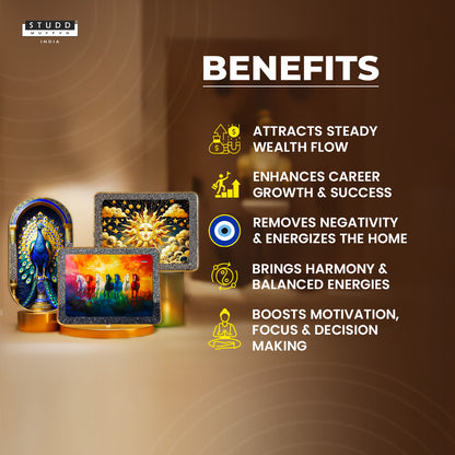 Wealth & Success Trio [Pack of 3 Crystal Plates]