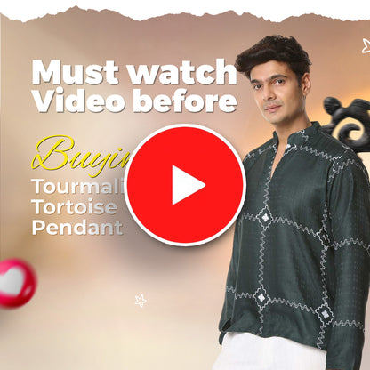 Tourmaline Tortoise Pendant