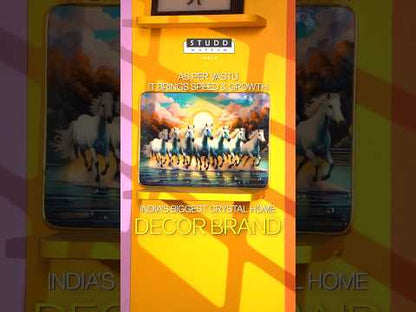 7 Horses of Harmony With Gold Frame
