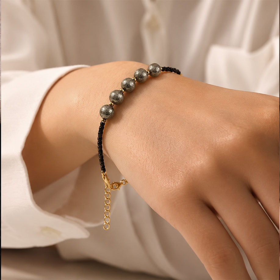 Pyrite Boxer Bracelet