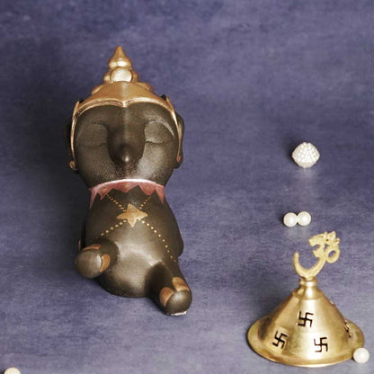 Vishram Ganesha Pyrite Idol