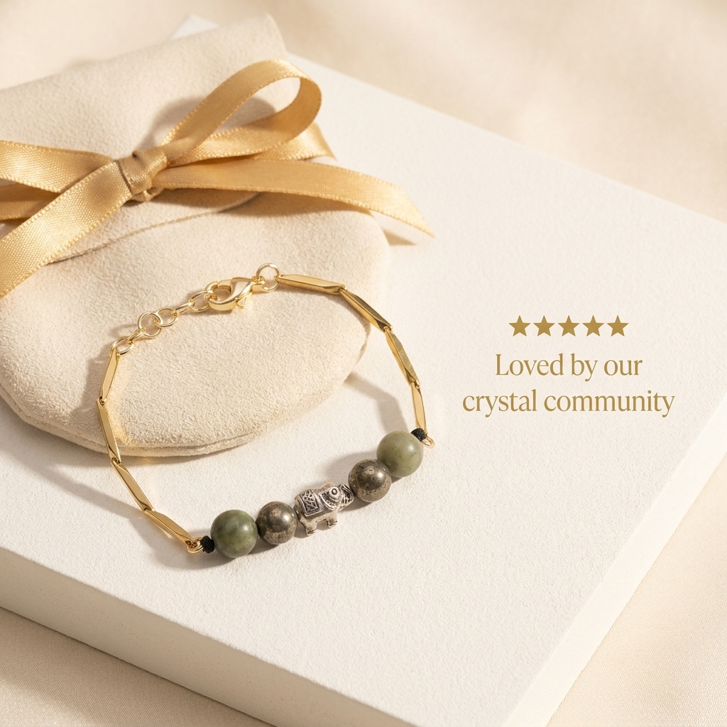 Bracelet with a five-star customer review styling and gift-ready presentation