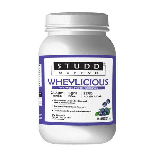 Studd Muffyn Wheylicious ,Concentrate Protein ( Blueberry-1KG / 2 KG )