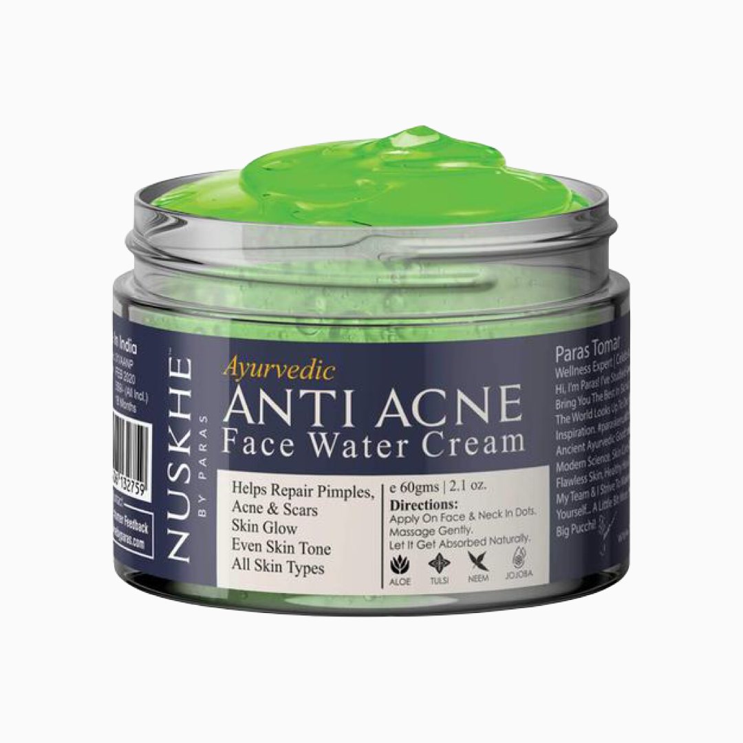 Nuskhe By Paras Anti-Acne Water Cream (Gel) for Men and Women -60 gram for Lightening Acne Marks