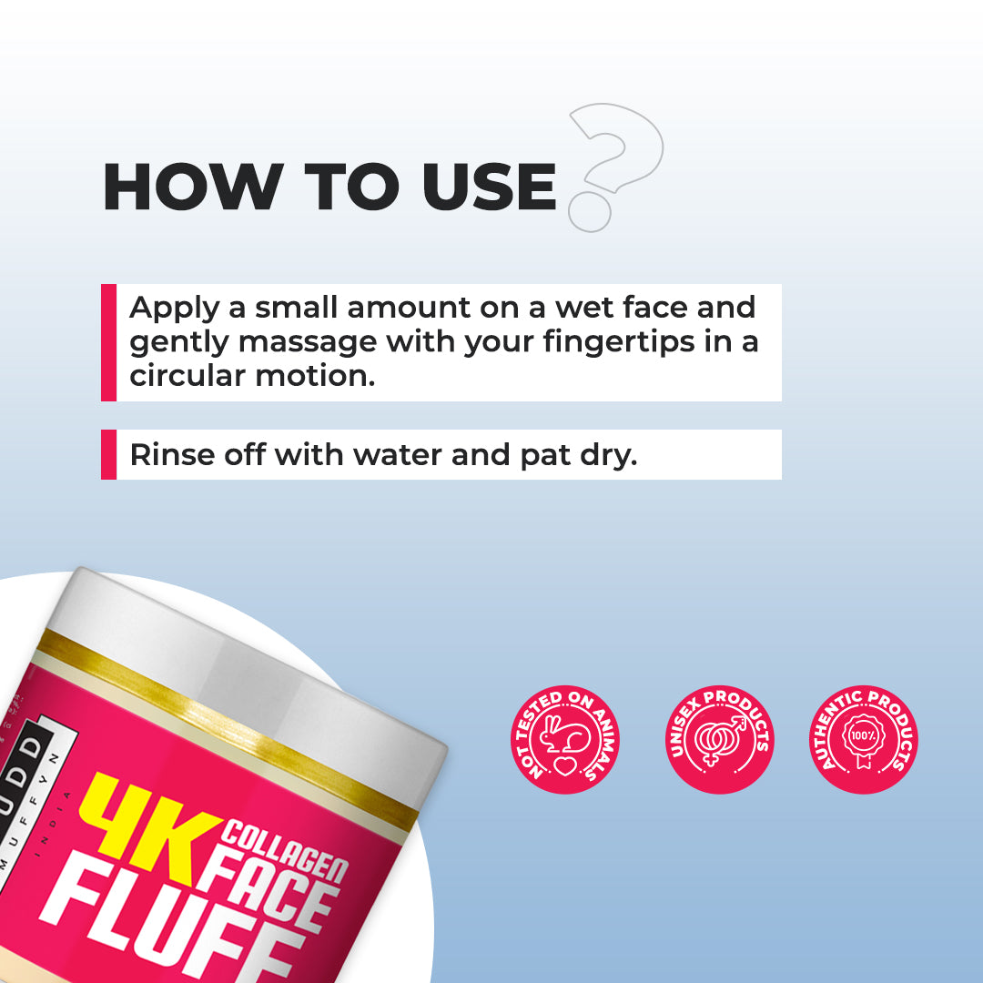 Studd Muffyn 4K Collagen Face Fluff - Facewash entirely re-invented 100ml