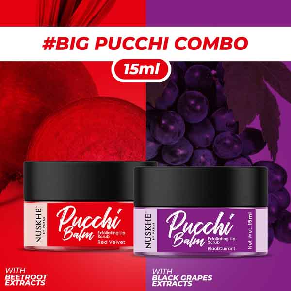 Pucchi Balm with black currant & red velvet flavour 
