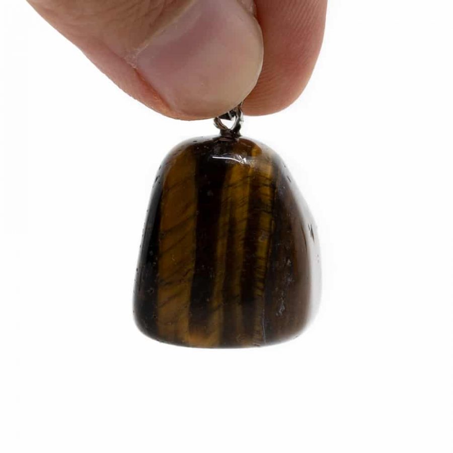 Tiger's eye crystal (Wearable Pendant without chain) for good fortune