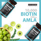 Studd Muffyn Hair Care Combo (Biotin 10000mcg + Amla 350mg and Multivitamins Daily) ✽ For Men & Women  ✽ 2X60 Tabs