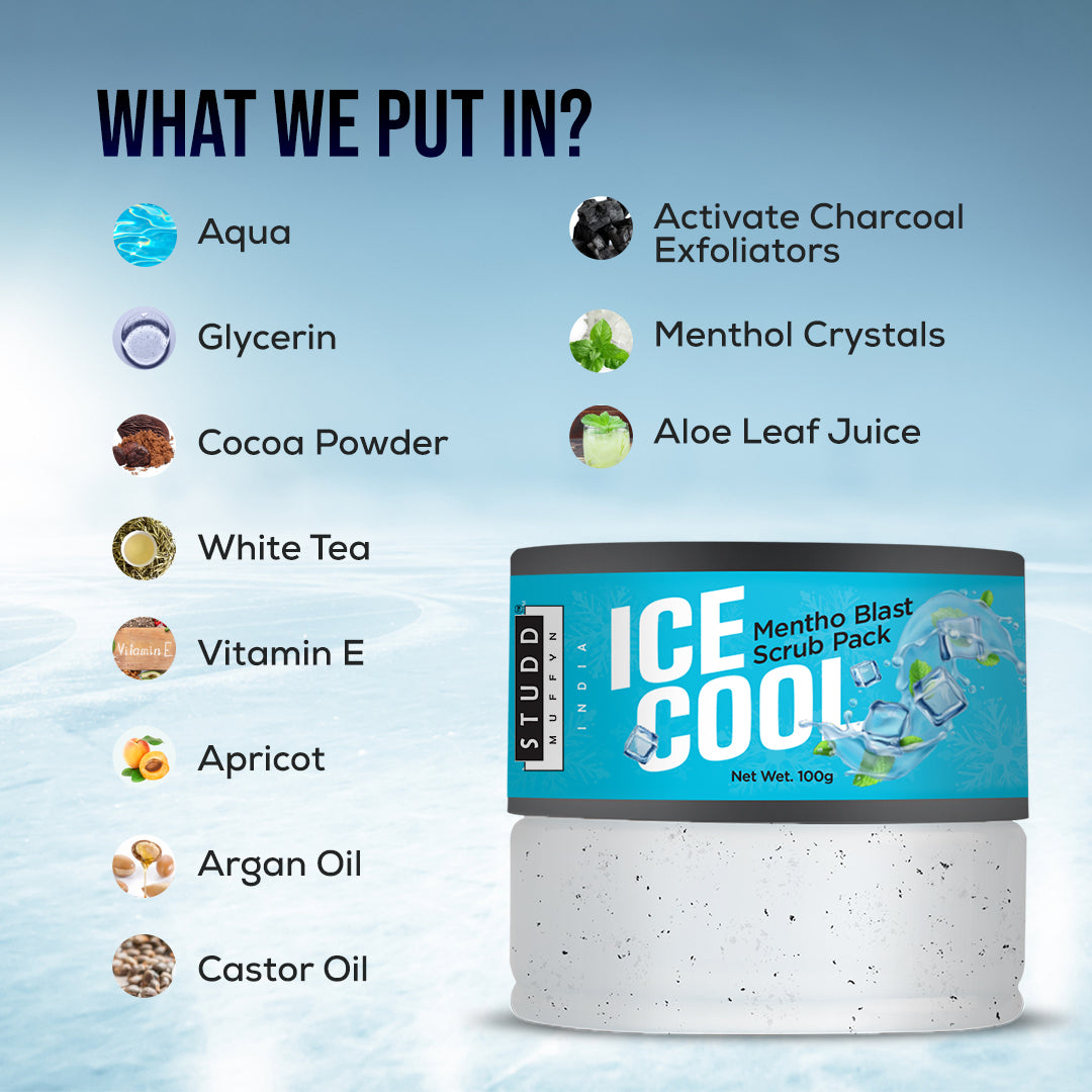 Ice Cool Mentho Blast Scrub | Face Pack