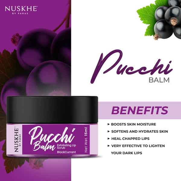 Pucchi Balm with black currant flavour benefits