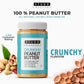 Studd Muffyn All Natural Crunchy Peanut Butter-850 gm | 30% Protein | Unsweetened| Gluten Free| Vegan | Cholesterol Free
