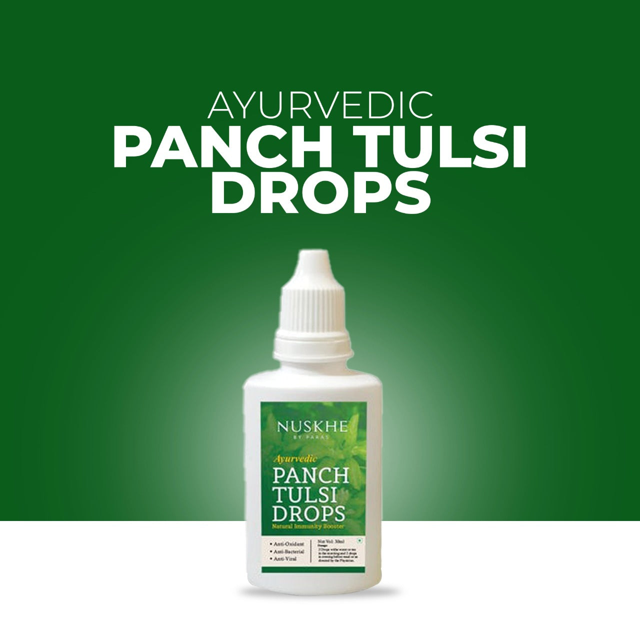 Nuskhe By Paras Ayurvedic Panch Tulsi Drops - 30ml