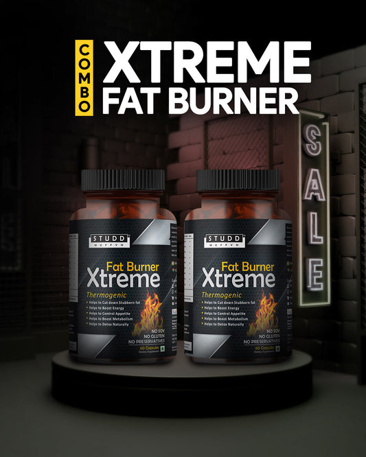 Studd Muffyn Xtreme Fat Burner Combo ✽ For Men & Women ✽ 2X60 Capsules