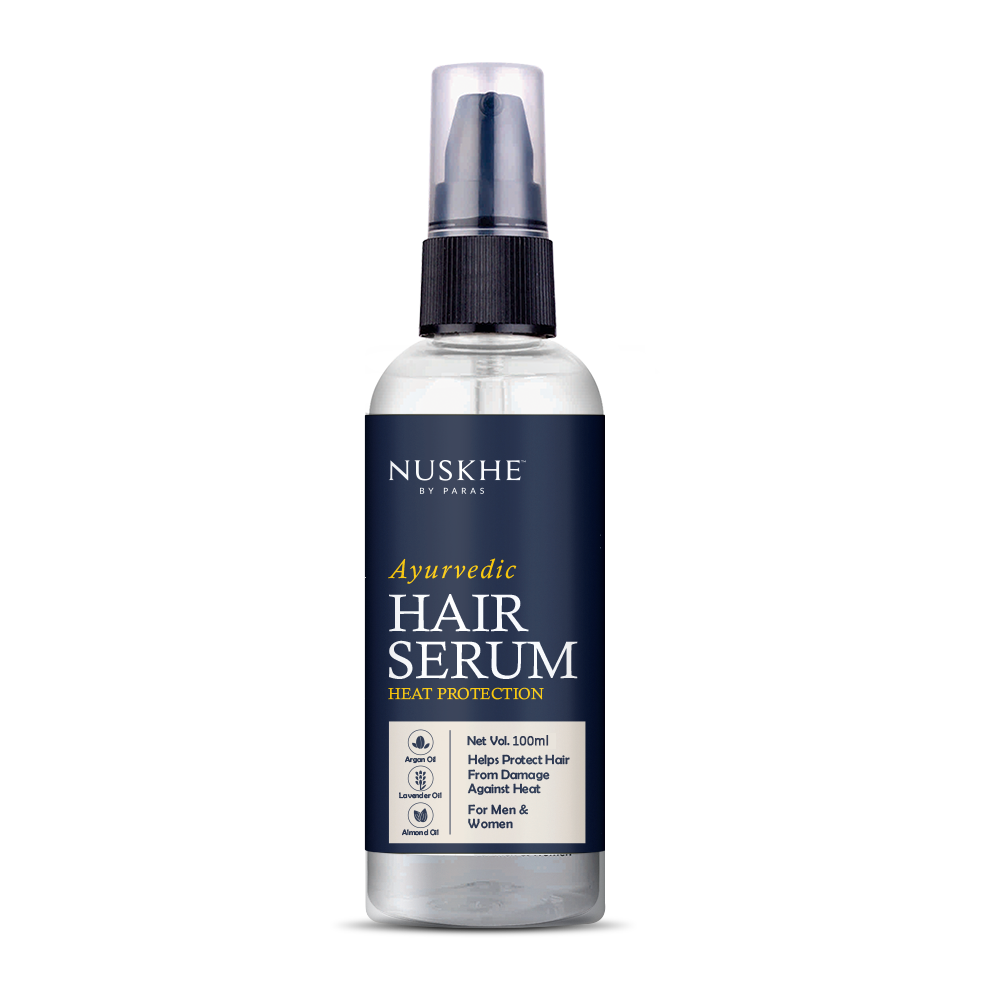 Nuskhe by Paras Hair serum for heat protection| non-frizzy | tangle-free hair|