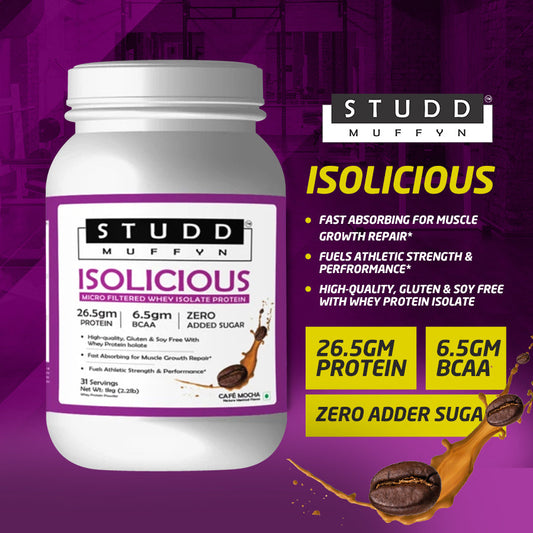 Studd Muffyn - Isolicious  | Isolate Whey Protein Flavour Coffee- 2KG )