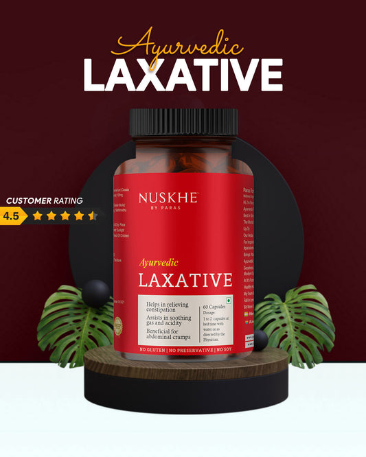 Nuskhe by Paras Ayurvedic Laxative ✽ For Men & Women ✽ 60 Veg Capsules
