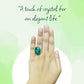 Green Malachite Ring for spiritual growth