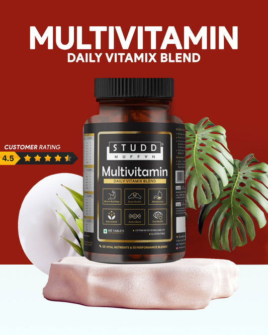 Studd Muffyn Daily Multivitamin ✽ For Men & Women ✽ 60 Tablets ✽ For Energy & Health ✽ Immunity Booster