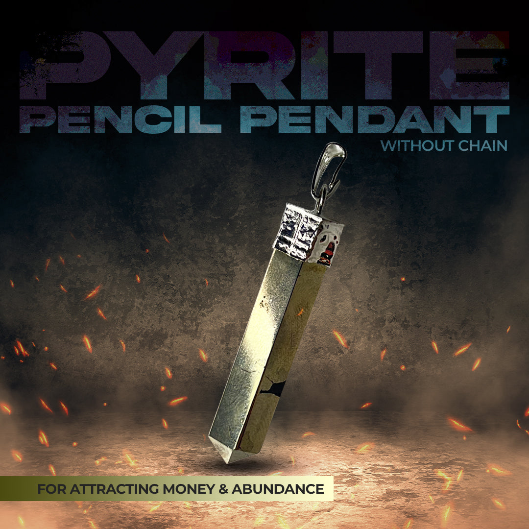 Pyrite Pencil Pendent (Without Chain)